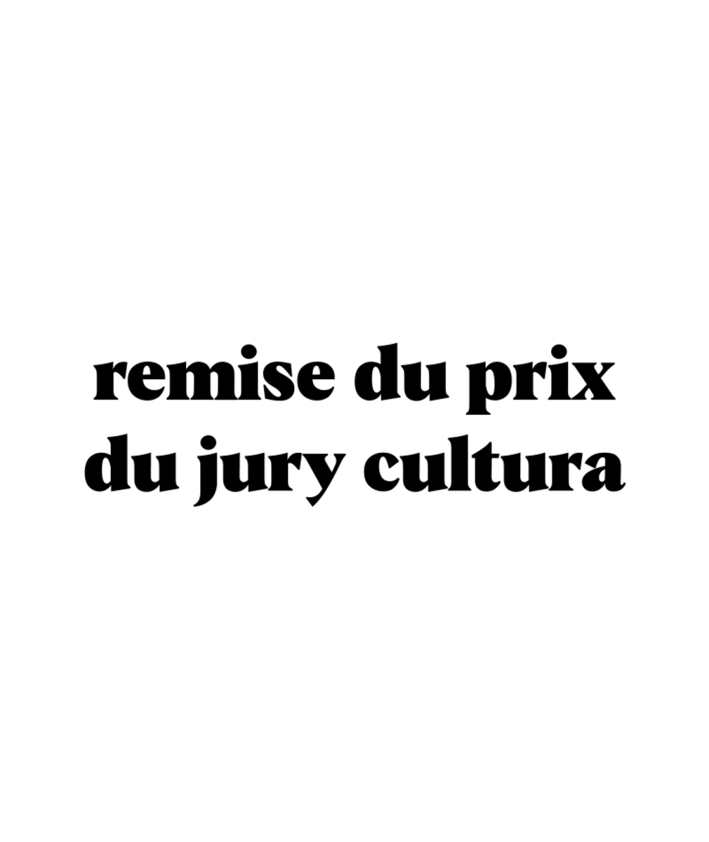 Remise de prix du jury Cultura