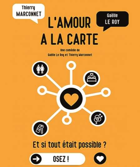 Affiche du spectacle L'amour à la carte