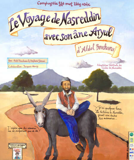 Affiche du spectacle Le voyage de Nasreddin avec son âne Aryul