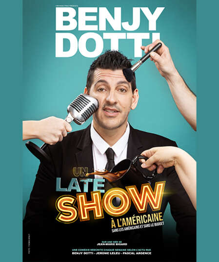 Affiche du spectacle The late comic show - Benjy Dotti