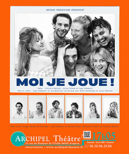 Affiche du spectacle Moi je joue!