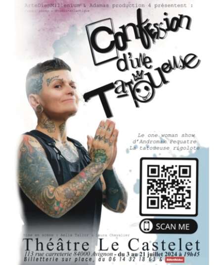 Affiche du spectacle Confession d'une tatoueuse