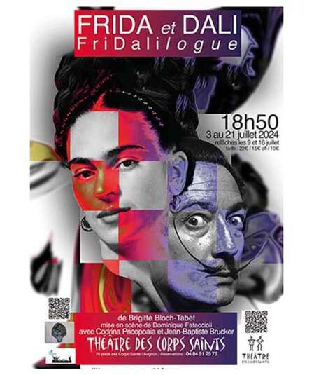 Affiche du spectacle Frida et Dali /Fridalilogue